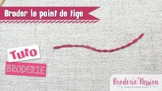 Broderie - Le point de tige