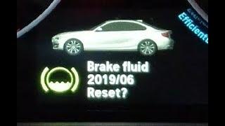 BMW Brake Service Reset