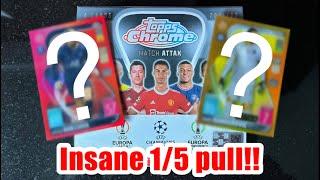 *NEW* Topps Match Attax Chrome box opening! We got an insane 1/5 pull!!