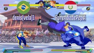 FT5 @sfa2u: denis(vela)1 (BR) vs AprendizdePepsi (PY) [Street Fighter Alpha 2 sfa2 Fightcade] Oct 20