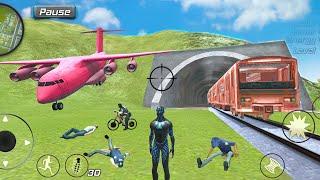 Black Hole Ninja Rope Hero Vegas Crime Simulator Airplane Fly #100 - Android Gameplay