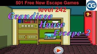 [Walkthrough] 501 Free New Escape Games level 242 - Grandiose house escape - Complete Game