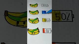 Banana Battray Reaction #shorts #art #viralshorts