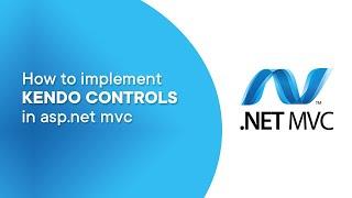 How to implement kendo controls in asp.net mvc