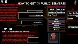 How To Get Admin Pannel Commands In Piggy Public Servers - Roblox Piggy Servers Glitch) Roblox Piggy