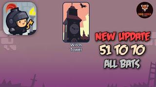 Tricky Castle: Witch Tower Level 51 To 70 - All Bats , iOS/Android Walkthrough