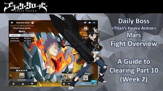 Daily Boss Titan Armor Mars Clearing with Black Divider Asta