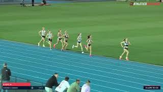 Sophie Hall wins the Women's A 3000m in 9:22.96: 2023-24 Victorian Milers Club - Meet 1 // aeTV