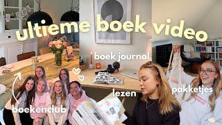 ultieme boek video: boekenclub organiseren, unboxing, lezen en cozy boek journal middag ️