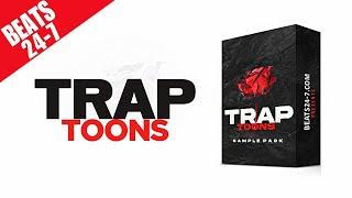 Royalty Free Trap Loop Kit "Trap Toons" Royalty Free Hip Hop Sample Pack 2022 / Hard Trap Loops