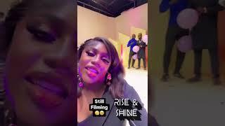 Nons Miraj on Set for a new episode for her Hunt Game Show