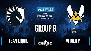 CS:GO - Team Liquid vs Vitality [Mirage] Map 3 - IEM Katowice 2021 - Group B