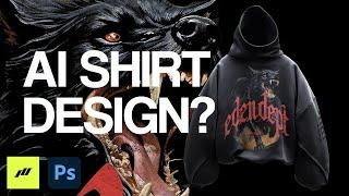 Using AI To Create A Streetwear Shirt Design For FREE | PHOTOSHOP TUTORIAL PLAYGROUND MIDJOURNEY