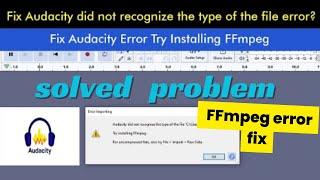 Audacity 3.1.3 Fix: NO MORE ERRORS Windows 10/11 FFmpeg Error [2024]