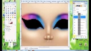 Basic Makeup for IMVU Skin Developing - GIMP