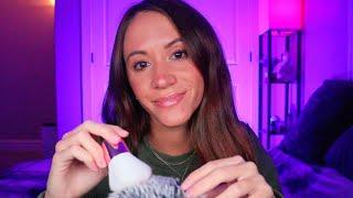 ASMR / Relaxing Ramble & Updates (w/ mic brushing)