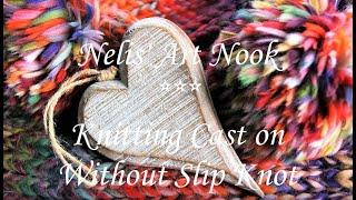 How to Cast on Without Slip Knot for Beginners - Continental knitting(Tutorial #1/3)