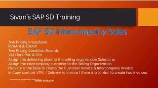 Intercompany Sales SAP SD | Sivan's SAP SD Training