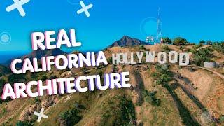 ЛОКАЦИИ ИЗ РЕАЛЬНОЙ ЖИЗНИ В GTA V | Real California Architecture | MODS GTA V