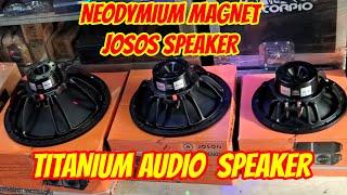 NEODYMIUM MAGNET JOSON SPEAKER//TITANIUM AUDIO SPEAKER @EDLIM ELECTRONICS  ‎@electrosoundsanddiy 