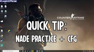 CS:GO - Quick Tip How to practice nades (+cfg) #csgo #quicktip