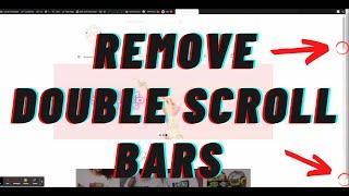 How To Remove Double Scroll Bars In WordPress