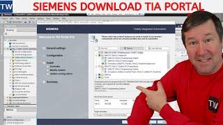 Download Siemens TIA Portal.  Links Included