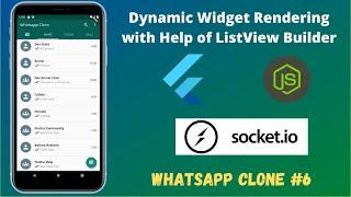 Flutter Chat App- Dynamic Widget Rendering with Help of ListView Builder  || #6