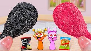 Best Fast Food  Cook Miniature Fried Chicken Ghost Pepper and Cheetos  Mina Mini Kitchen