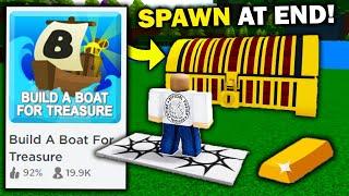 SPAWN at the END!! (tutorial) | Build a boat for Treasure ROBLOX