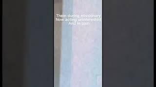 Some women during  vs during missionary acting like is the game for them #funnyvideo #viral