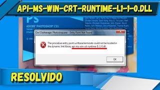 ERRO API-MS-WIN-CRT-RUNTIME-L1-1-0.DLL   NO WINDOWS (RESOLVIDO) 2020