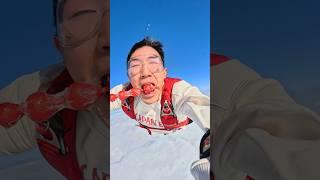 Eating candied haws in the sky️ #skydiving #extreme #unbelievable #adventure #viralshorts