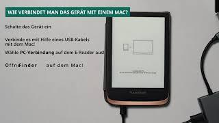 Wie verbindet man das Gerät mit einem Mac? PocketBook