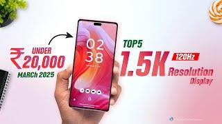 TOP 5 | Best 5G Phone under 20000 with 1.5K resolution Display and 120hz | 5G | under 20000 march