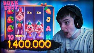 1.400.000 В DORK UNIT! Заносы Недели со Злым! | Злой играет в казино