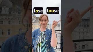 'lose' and 'loose' - what's the difference? #shorts #learnenglish