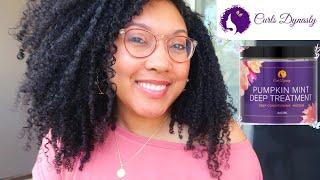 1ST TIME TRYING CURLS DYNASTY! PUMPKIN MINT DEEP TREATMENT | Ashkins Curls