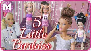 Barbie Dolls Song | Five Little Barbies - Funny Barbie Doll Song with Lyrics