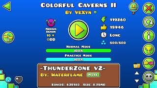 Colorful Caverns II by VeXyn (Medium Demon) 100% | Geometry Dash