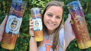 Fall Tumbler Tutorial | Ombre Glitter + Powerwash Method