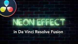 Neon Text effect in DaVinci Resolve Fusion