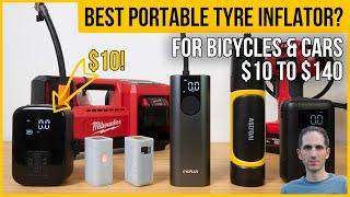 The Best Portable Tyre Inflator from only $10? Find the Perfect Emergency Pump for a Bicycle or Car