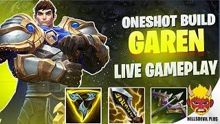 THIS ONESHOT GAREN BUILD IS BROKEN!!! - Wild Rift HellsDevil Plus Gameplay