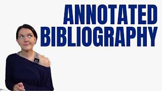 How to write an annotated bibliography