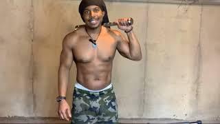 (GOLDS GYM TOP TRAINER) TUTORIAL ADVANCED STEEL CLUB/MACE WORKOUT