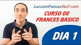 CLASE FRANCES BASICO - Lección 1  Curso de FRANCES GRATIS para aprender en 15 días, 15min al día