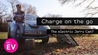 Charging an electric car with an EcoFlow battery and solar panel