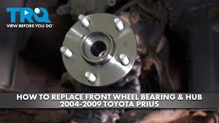 How to Replace Wheel Bearing and Hub Assembly 2004-2009 Toyota Prius