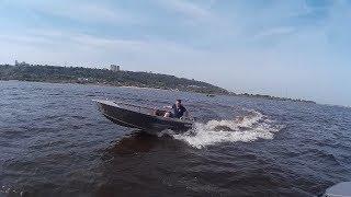 Windboat 42M: тест на воде! Волна, что надо!